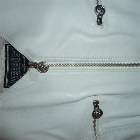 giubbotti Gianni versace in Pelle Bianco taglia 40 IT 